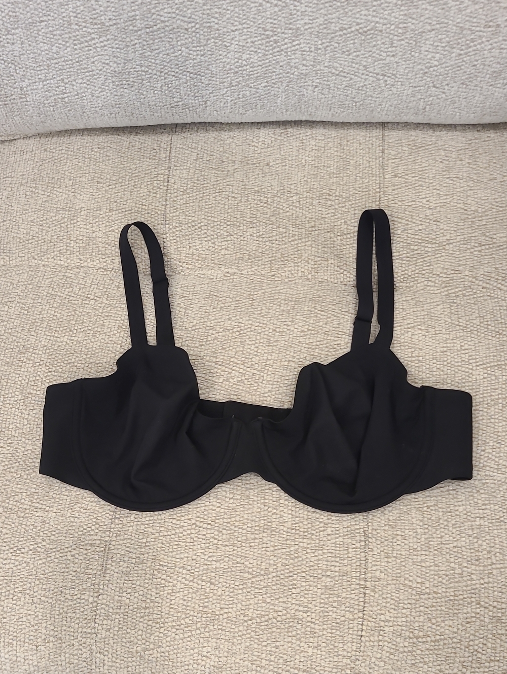 Princesse Tam Tam Black Unlined Underwire Bra 34C Classic Adjustable Stretchy